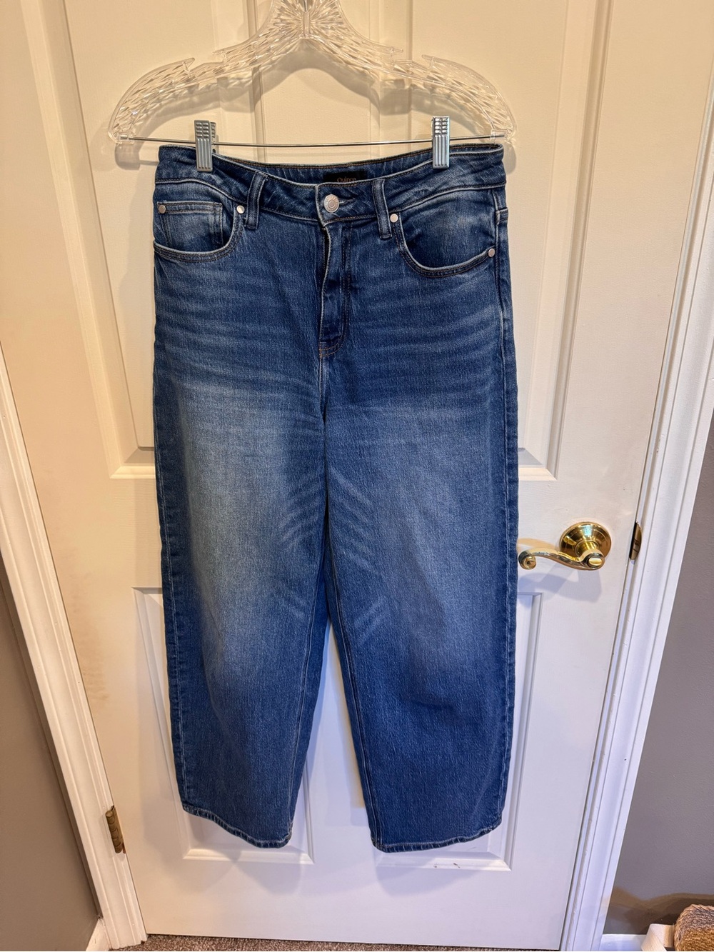 Quince Bella Stretch Barrel Jeans in Atlantic Blue Size 28